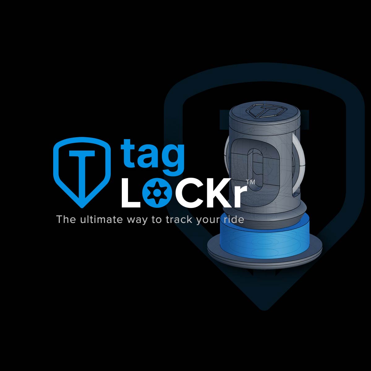 TagLockr — MTB Bike Tracker Tag Mount